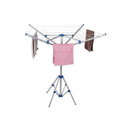 20m line space aluminum 4 arms rotary airer with 4 legs