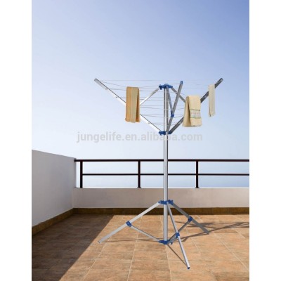 compact aluminum rotary airer/washing line on foot with 18m drying space